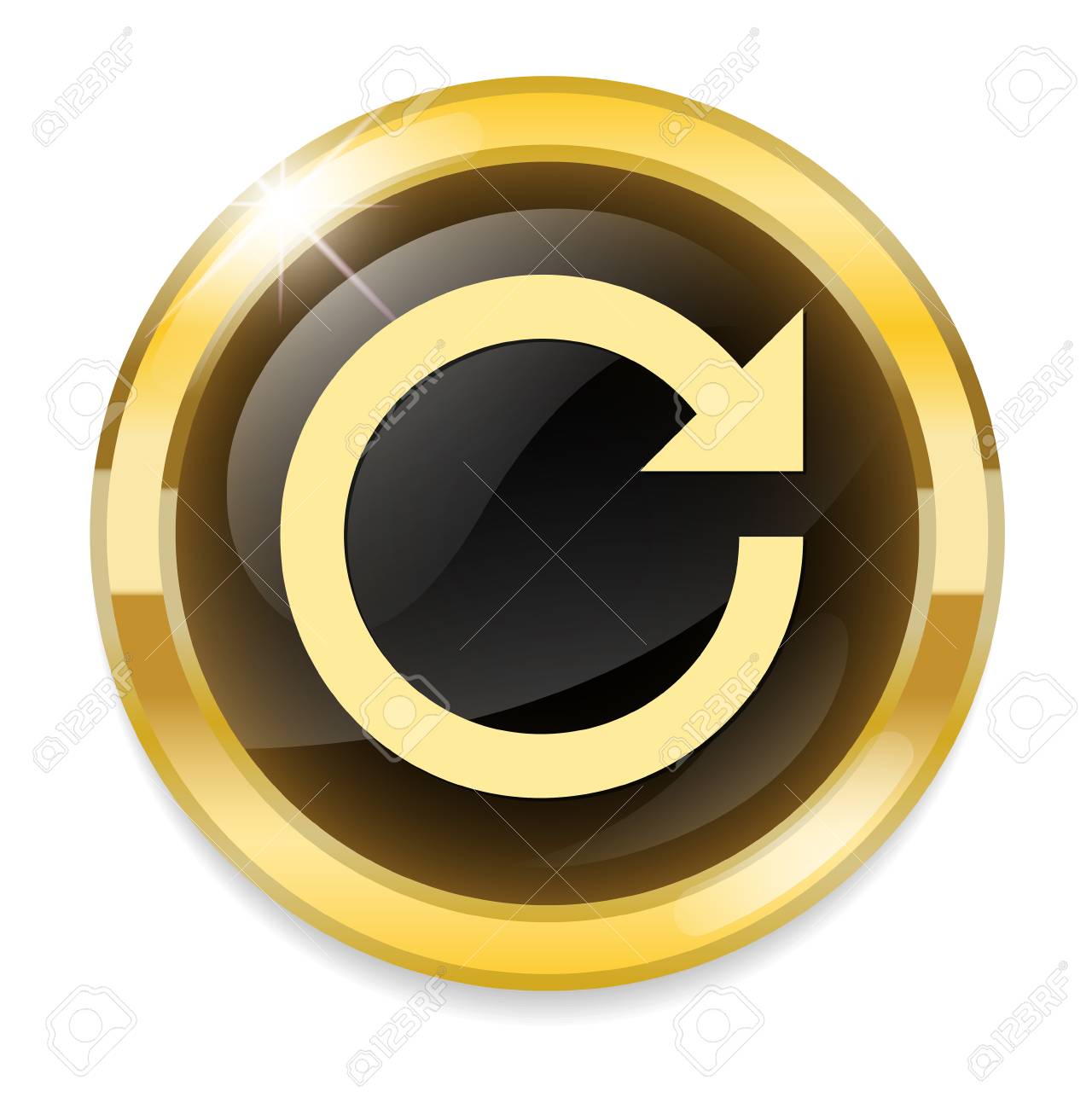 リロード ボタンのアイコンのイラスト素材 ベクタ Image