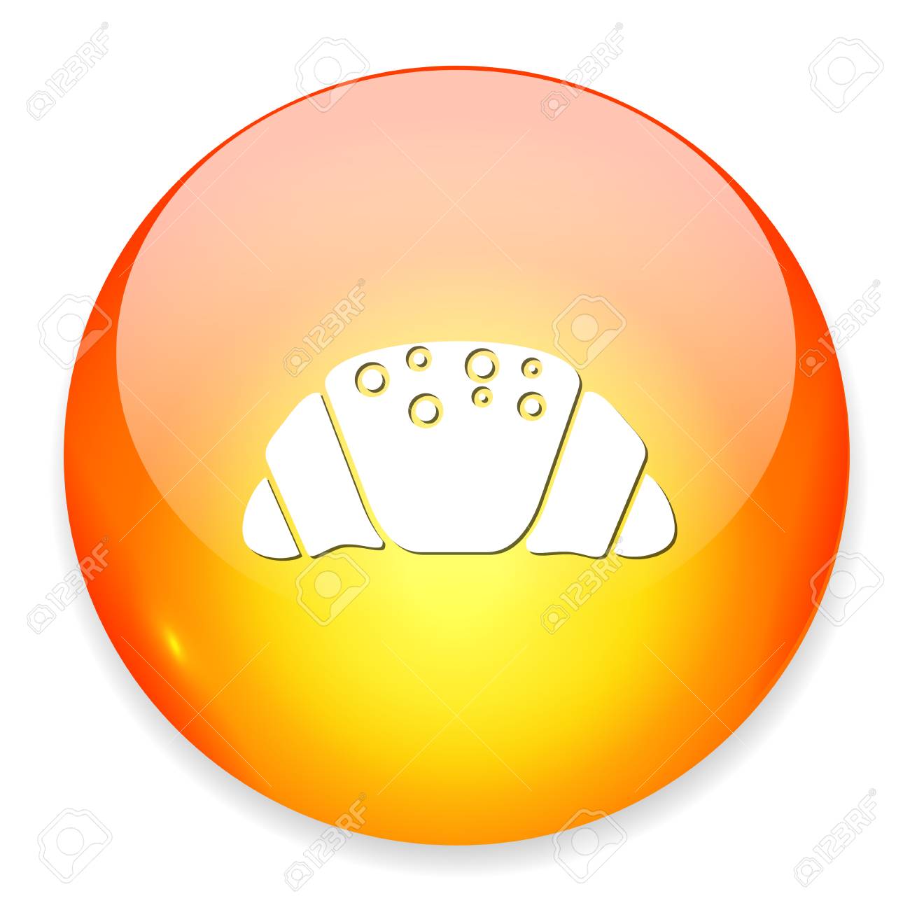 Chocolate Croissant Icon Stock Vector Chocolate Croissant Icon Stock Vector