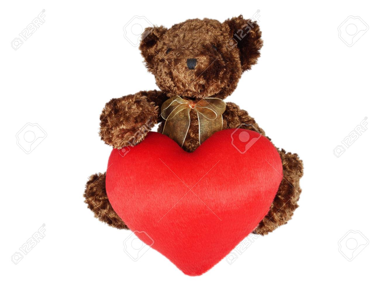 teddy bear with red heart