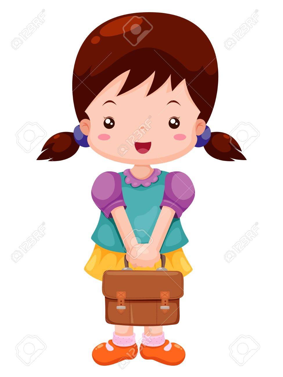 Girl Back To School Royalty Free SVG, Cliparts, Vectors, and Stock  Illustration. Image 14884258., image size:975x1300