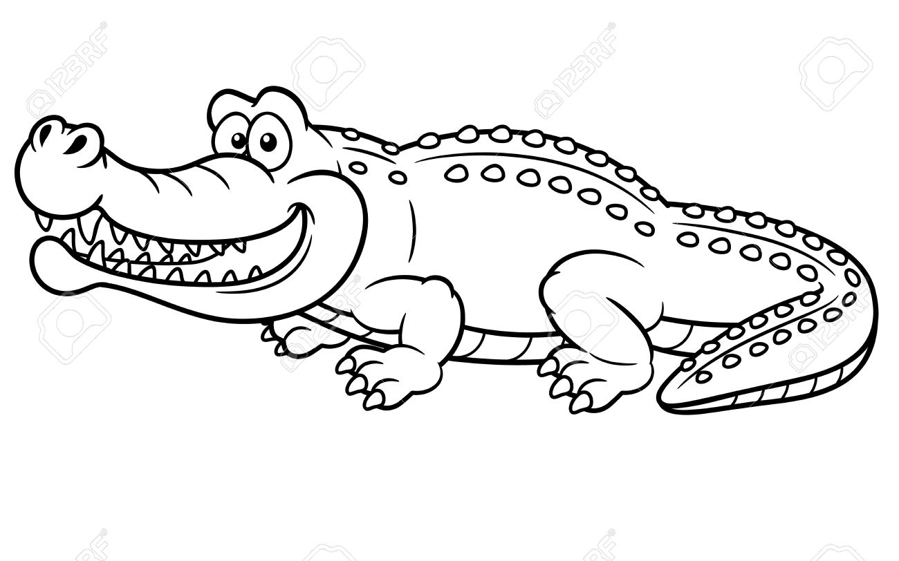illustration of cartoon crocodile coloring book royalty free illustration of cartoon crocodile coloring book royalty free