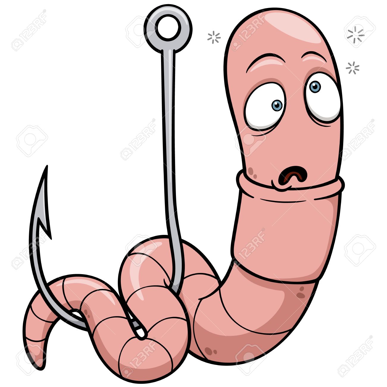 vector illustration cartoon worm royalty free cliparts vectors and