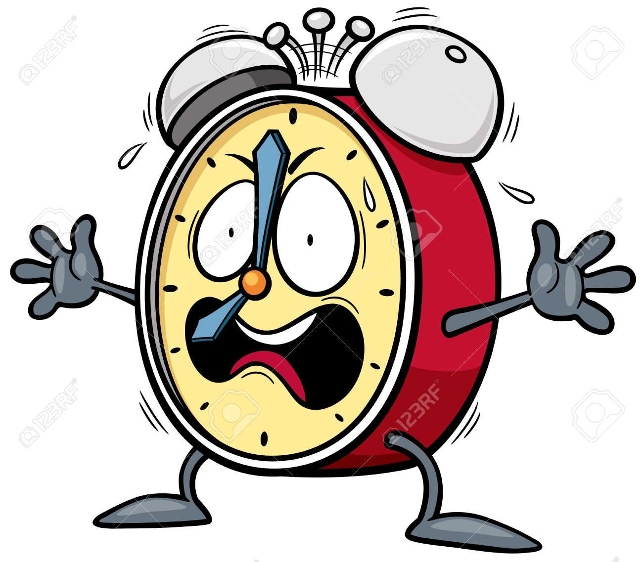 Vector illustration of Cartoon Alarm clock - 37481495 Vector illustration of Cartoon Alarm clock - 37481495