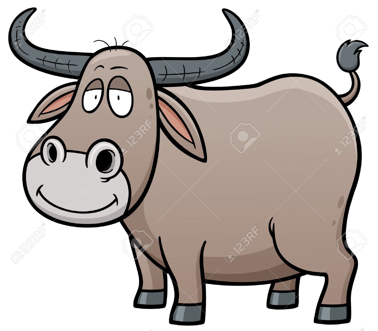 Vector illustration of Cartoon Buffalo - 47709572 Vector illustration of Cartoon Buffalo - 47709572
