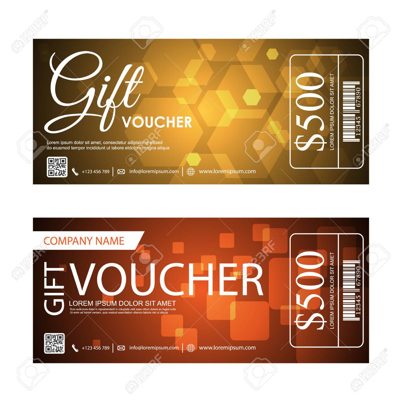 伝票 商品券 クーポン テンプレート のイラスト素材 ベクタ Image