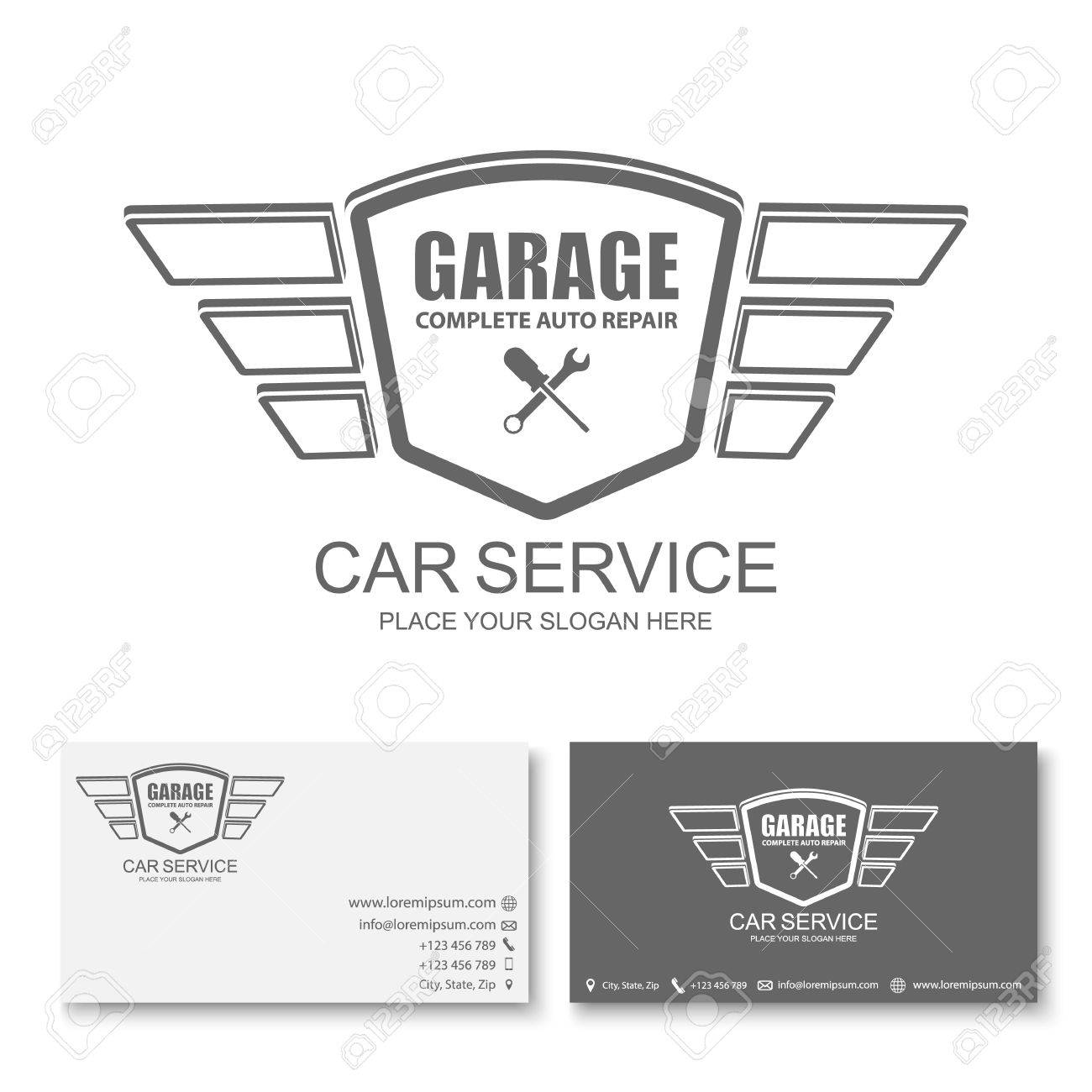 ar service business card template car service royalty free cliparts car card template