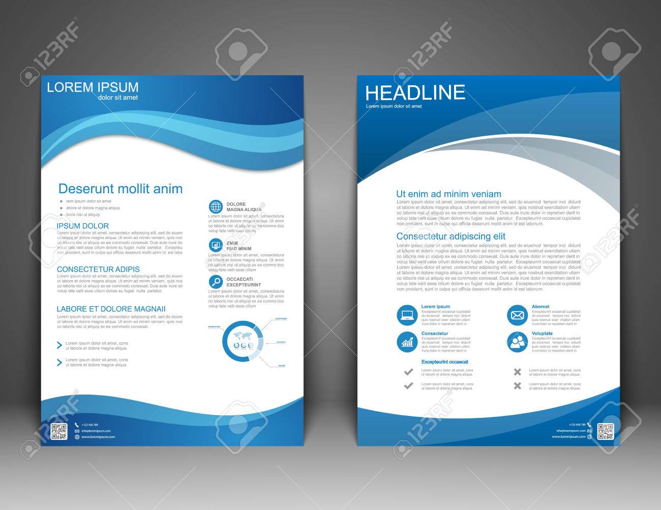 Brochure Flyer design Layout template, size A4, Vector - 57651237 Brochure Flyer design Layout template, size A4, Vector - 57651237