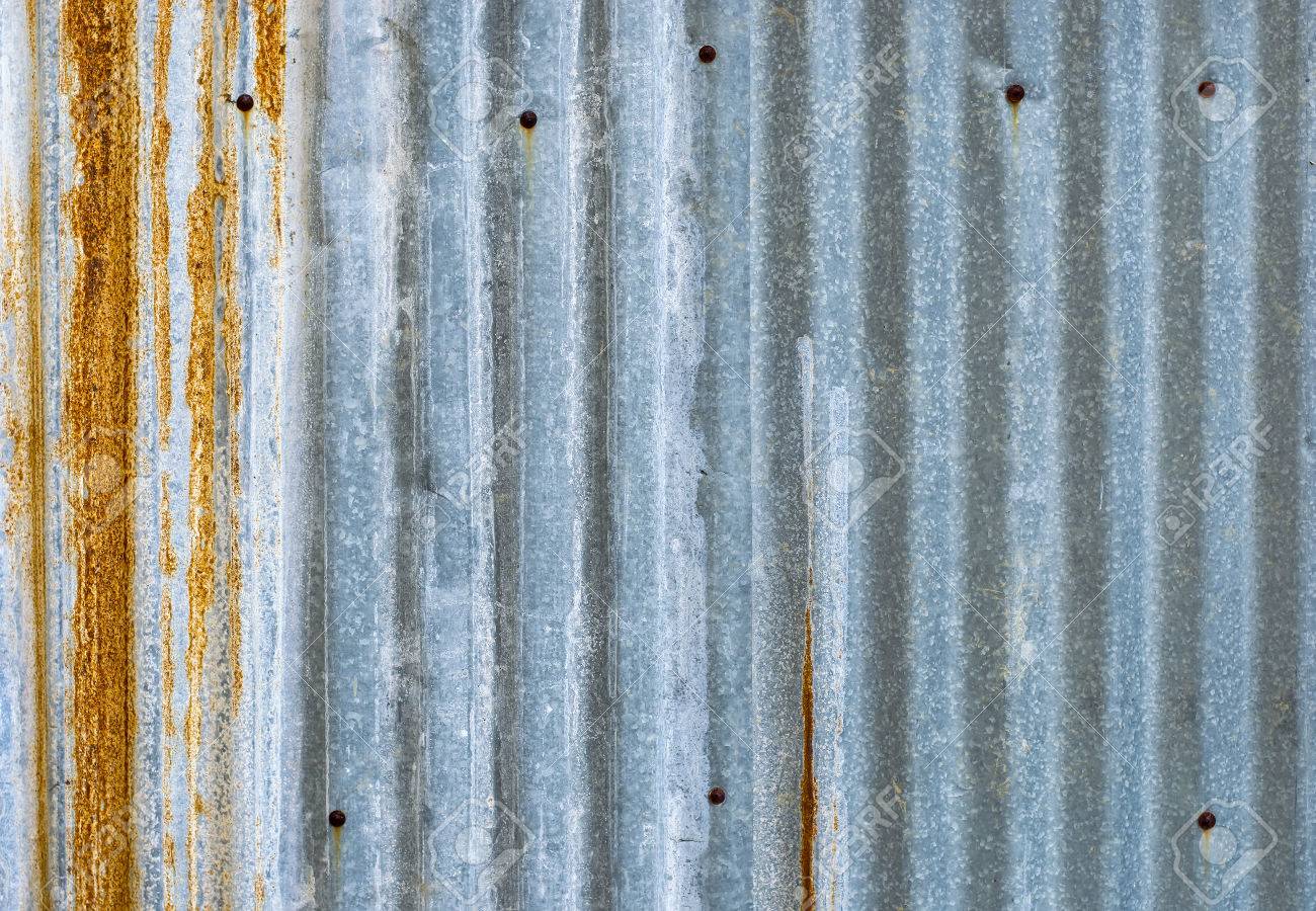 corrugated zinc metal sheet and rust background stock photo picture