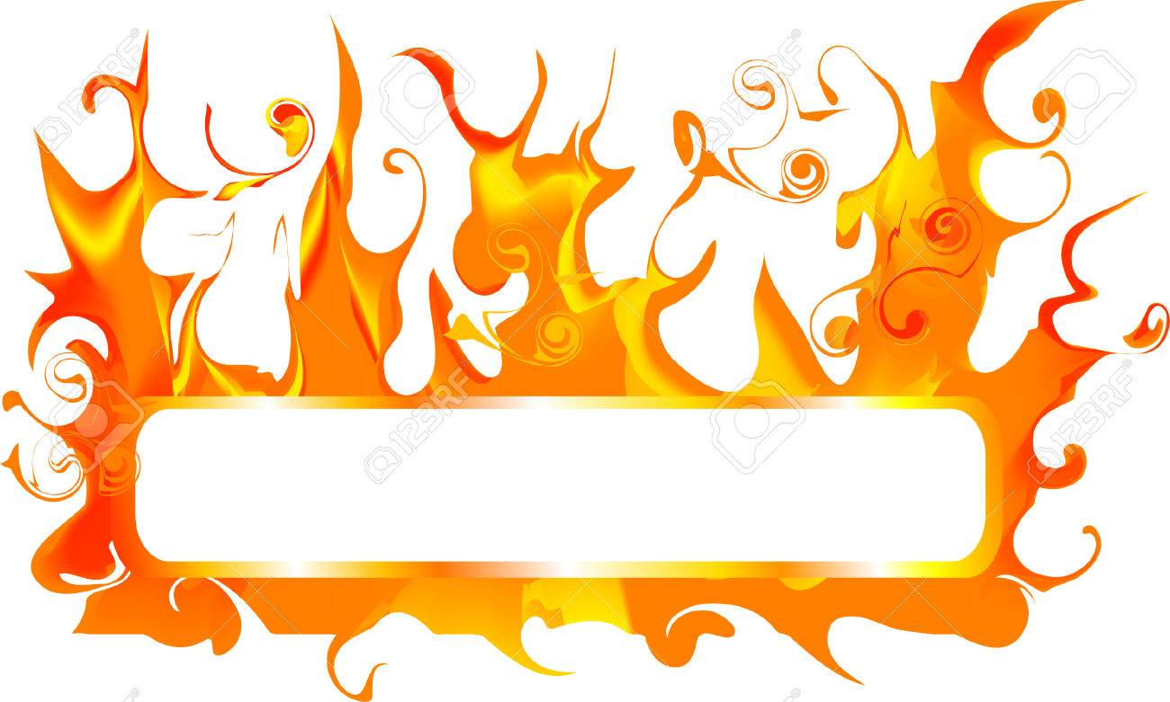 Banner For Text With Fire Royalty Free SVG, Cliparts, Vectors, and Stock  Illustration. Image 3230691., image size:1300x781