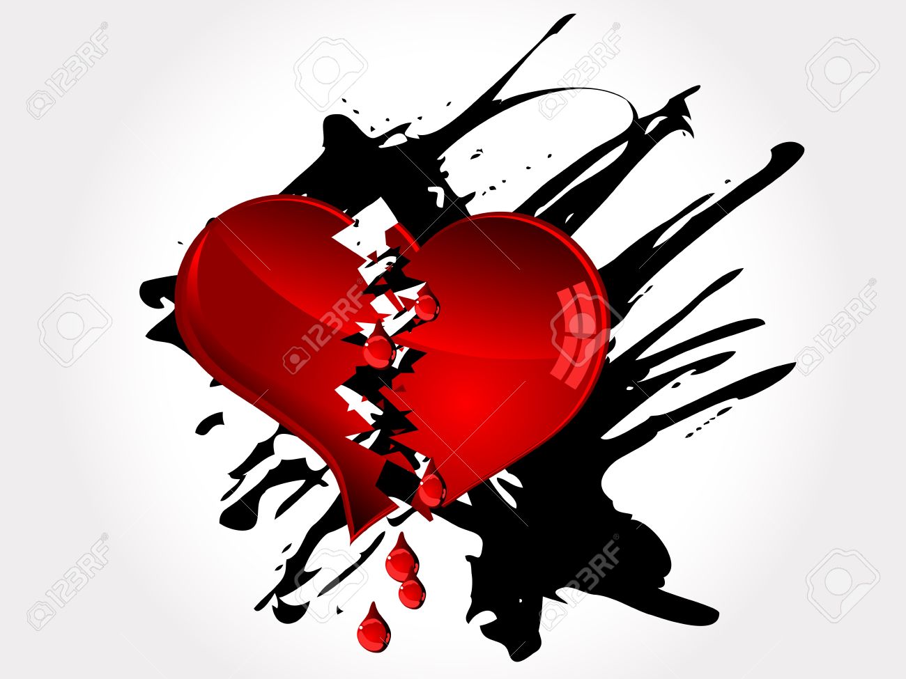 Red Gebrochenes Herz Und Rote Tranen Lizenzfrei Nutzbare Vektorgrafiken Clip Arts Illustrationen Image 19482312