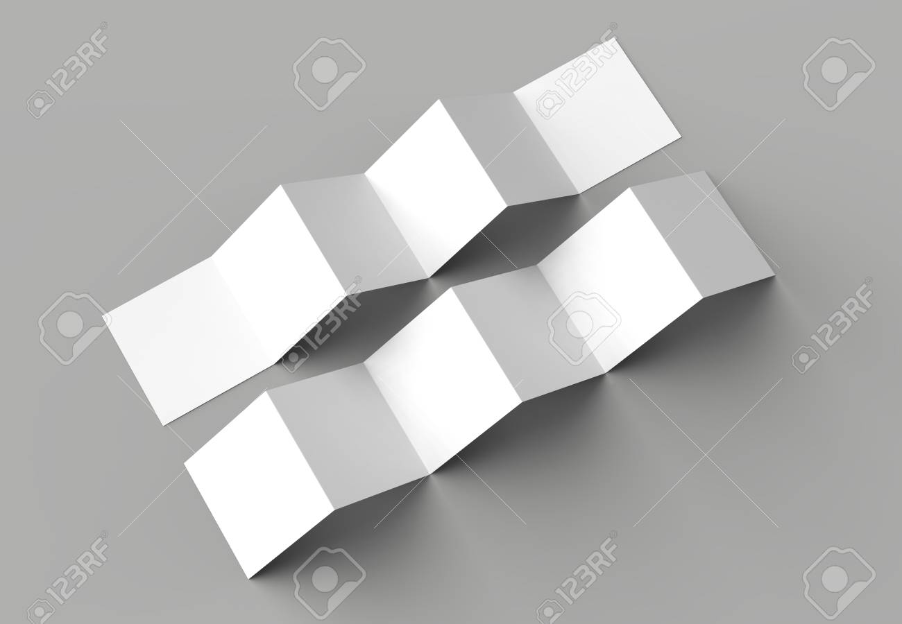 12 page leaflet 6 panel accordion fold z fold square brochure