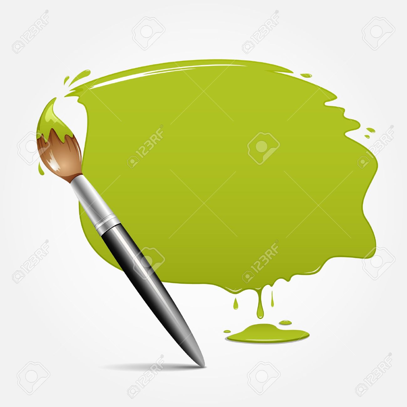 Paint brush green background, vector illustration - 14615688 Paint brush green background, vector illustration - 14615688