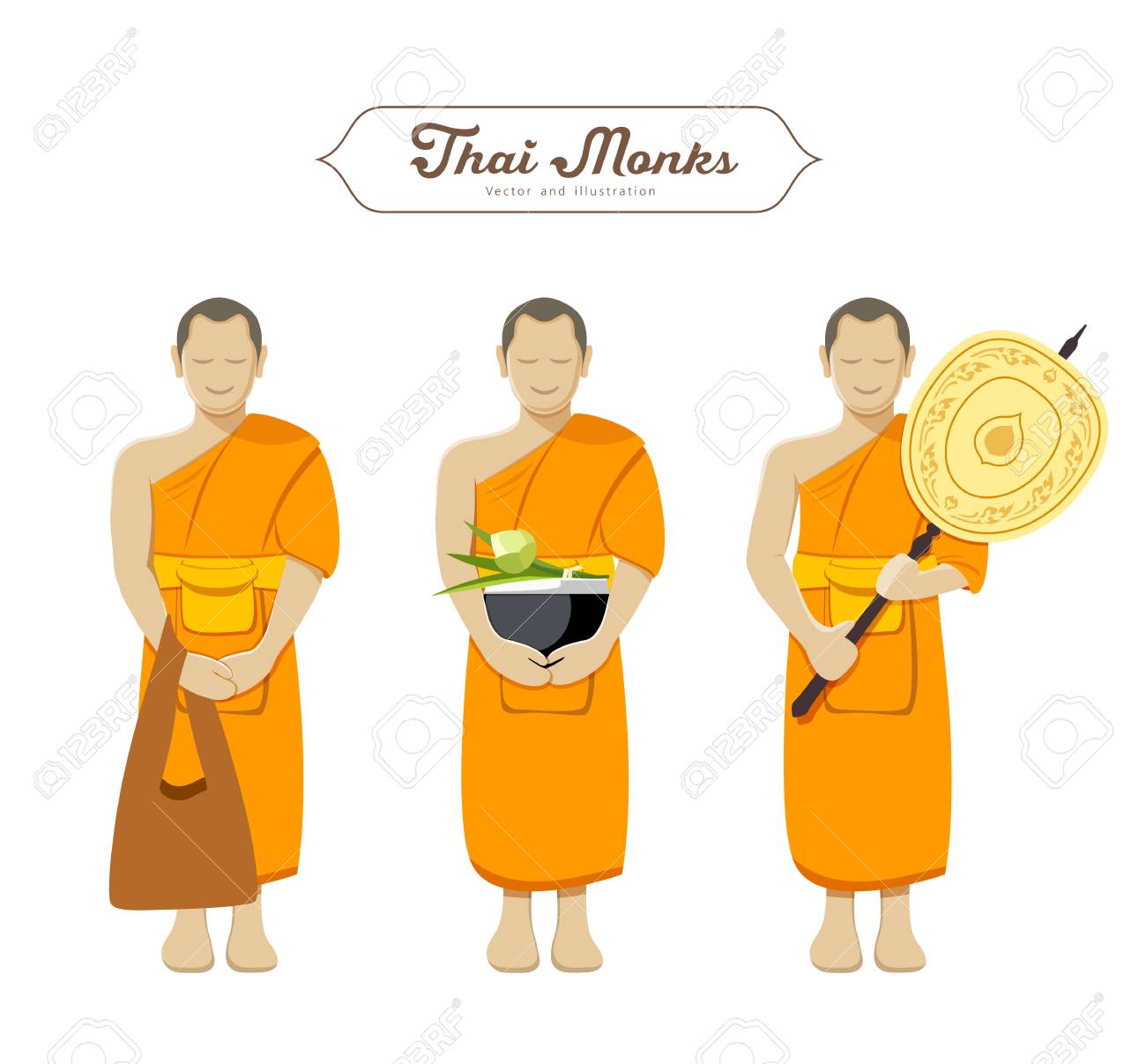 Tailandia Monjes Colecciones Ilustracion Vectorial Ilustraciones Vectoriales Clip Art Vectorizado Libre De Derechos Image 7290