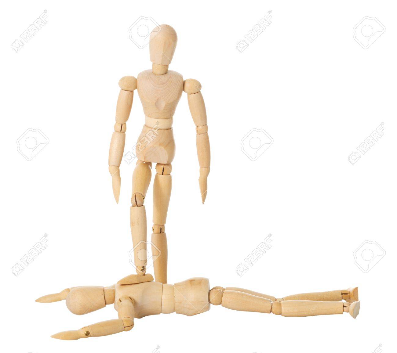 wooden doll stands