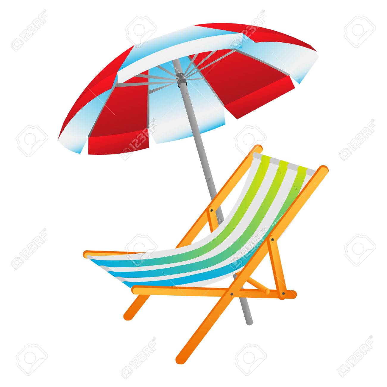 Eroffnet Sonnenschirm Und Liegestuhl Lizenzfrei Nutzbare Vektorgrafiken Clip Arts Illustrationen Image 81304109 Sonnenschirm Für Liegestuhl