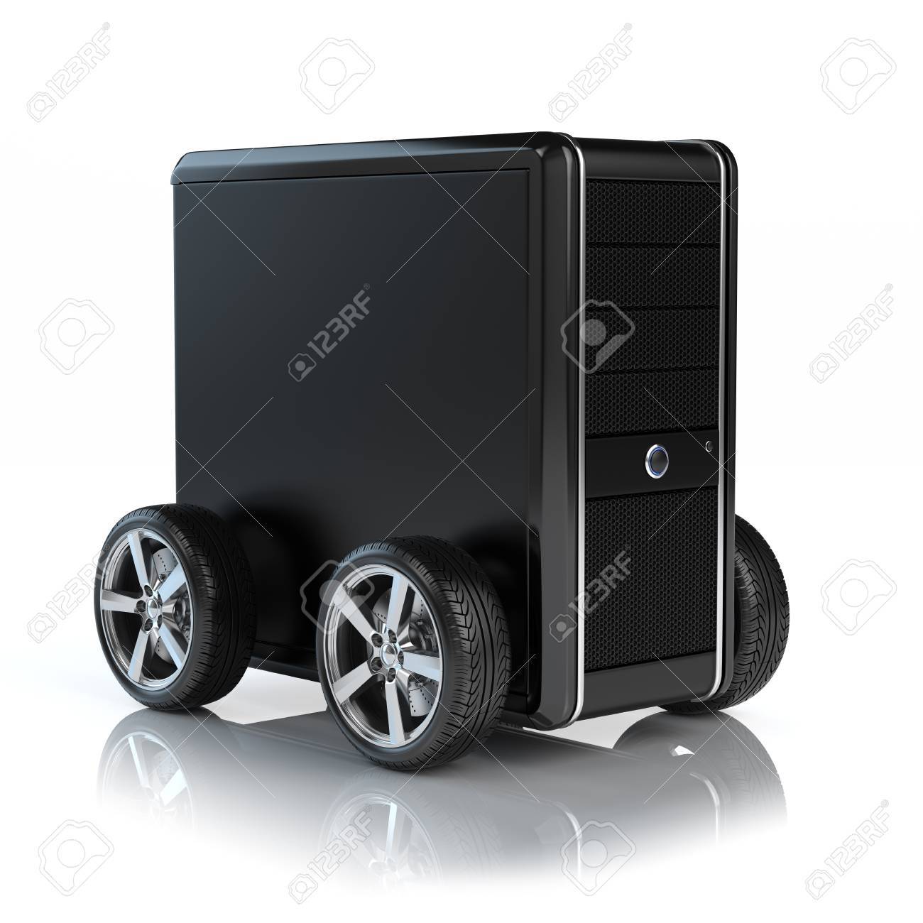 computer bolsa on wheels