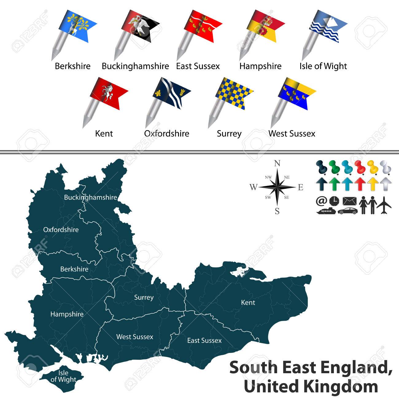Regions Of England And Uk Regional Map Of England Region Map
