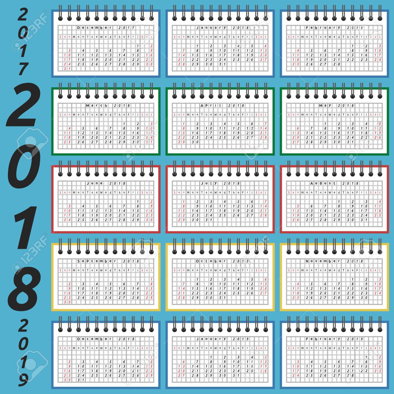 seasons calendar 2018
