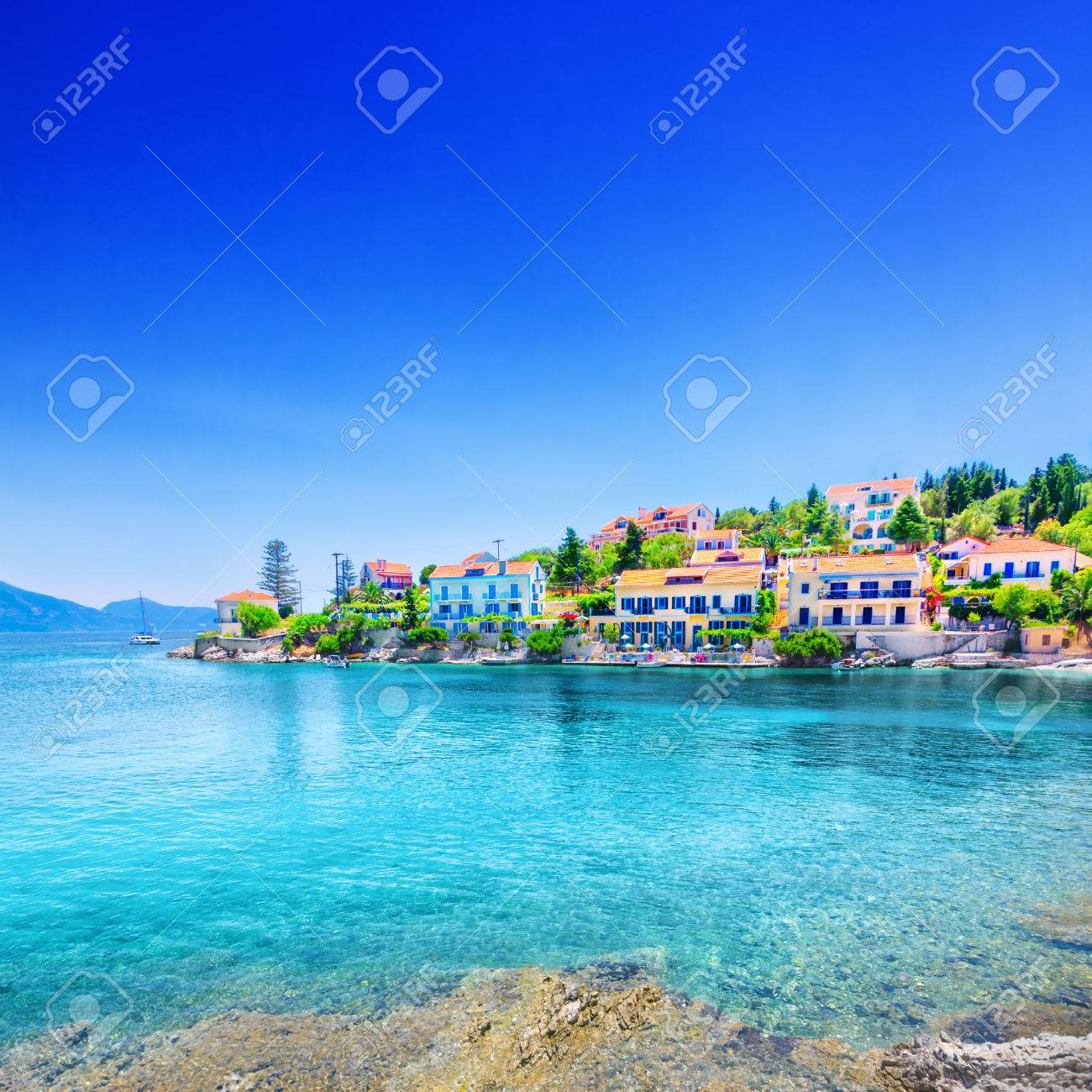 Fiskardo village, Kefalonia island, Greece - 57652380 Fiskardo village, Kefalonia island, Greece - 57652380