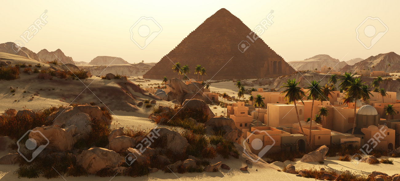 Beautiful natural background -African oasis - 151069896 Beautiful natural background -African oasis - 151069896