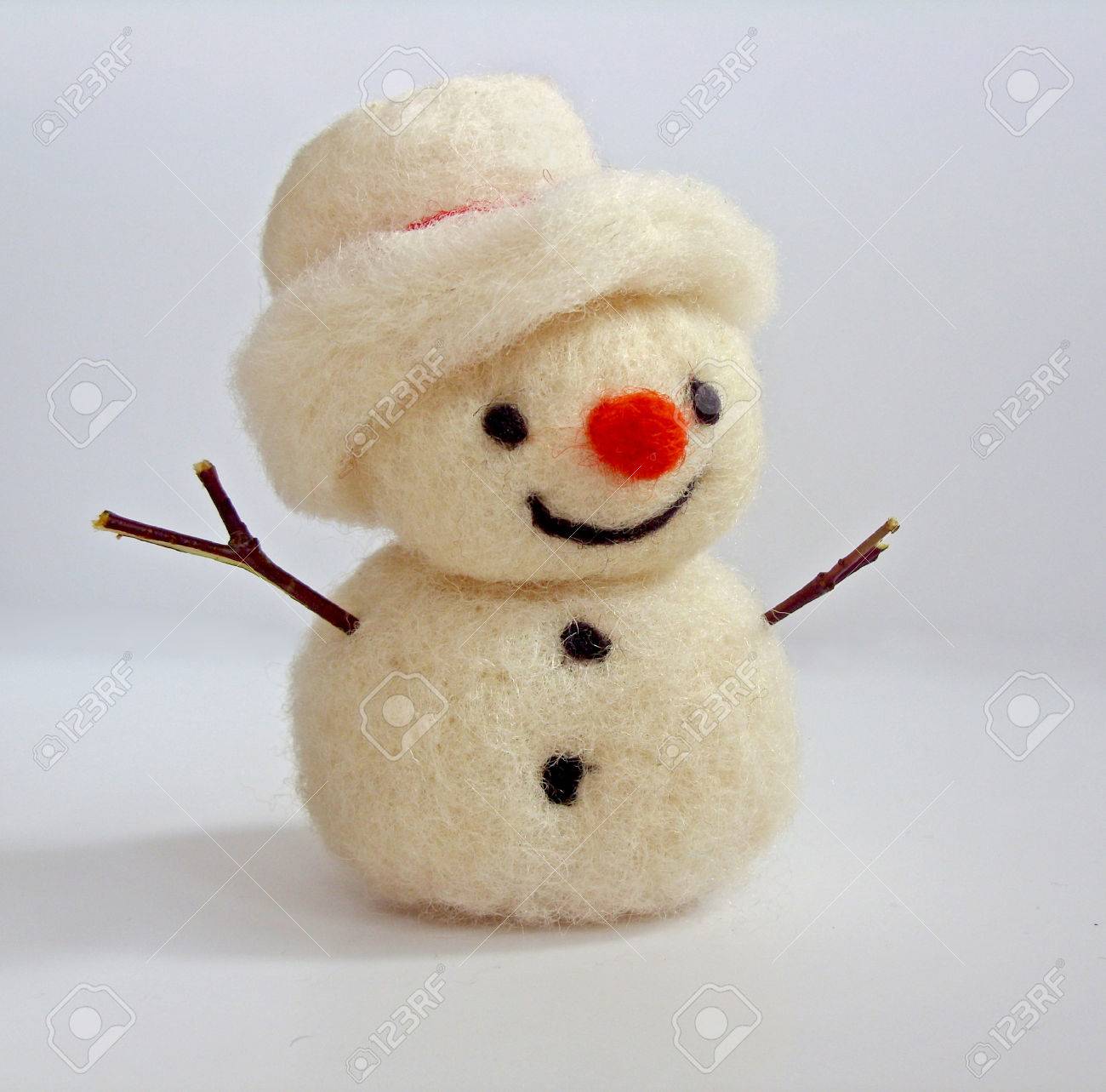 needle felted Snowman