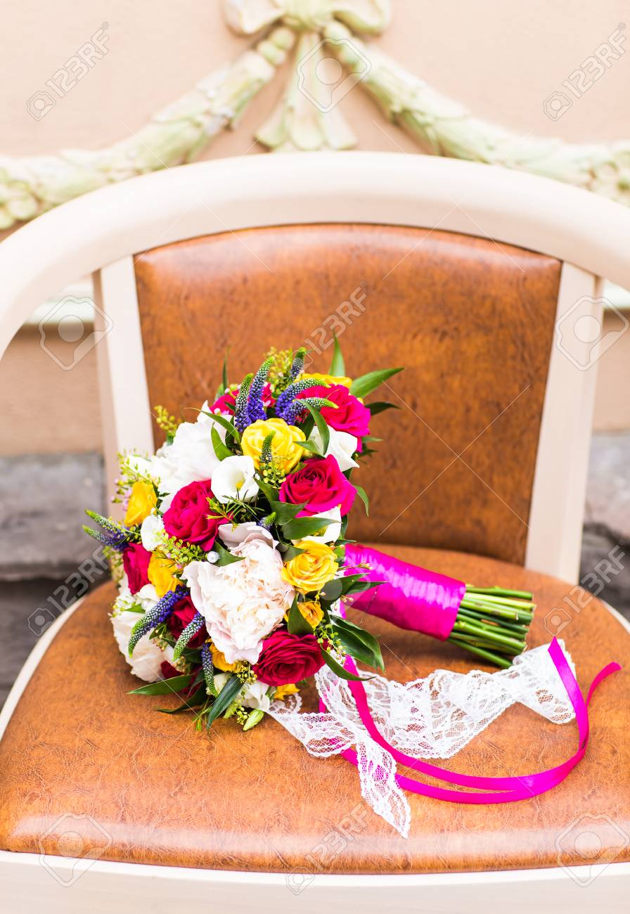 Hochzeitsstrauss Nahaufnahme Frischer Brautstrauss Hochzeitsblumen Lizenzfreie Fotos Bilder Und Stock Fotografie Image