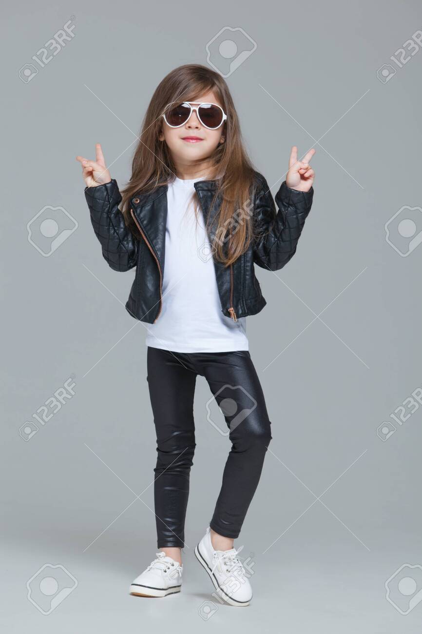 black leather jacket for baby girl