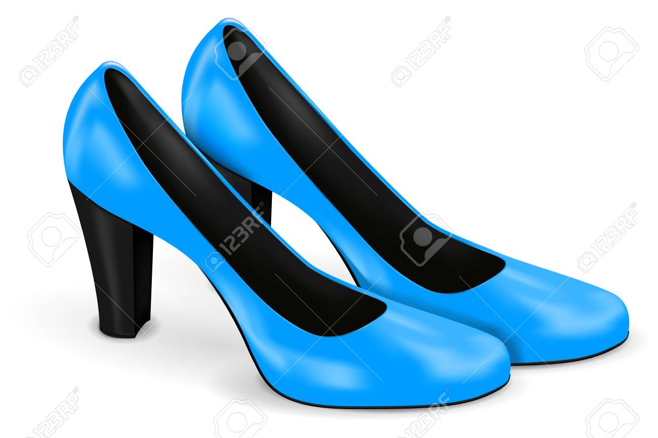 blue shoes womens heels