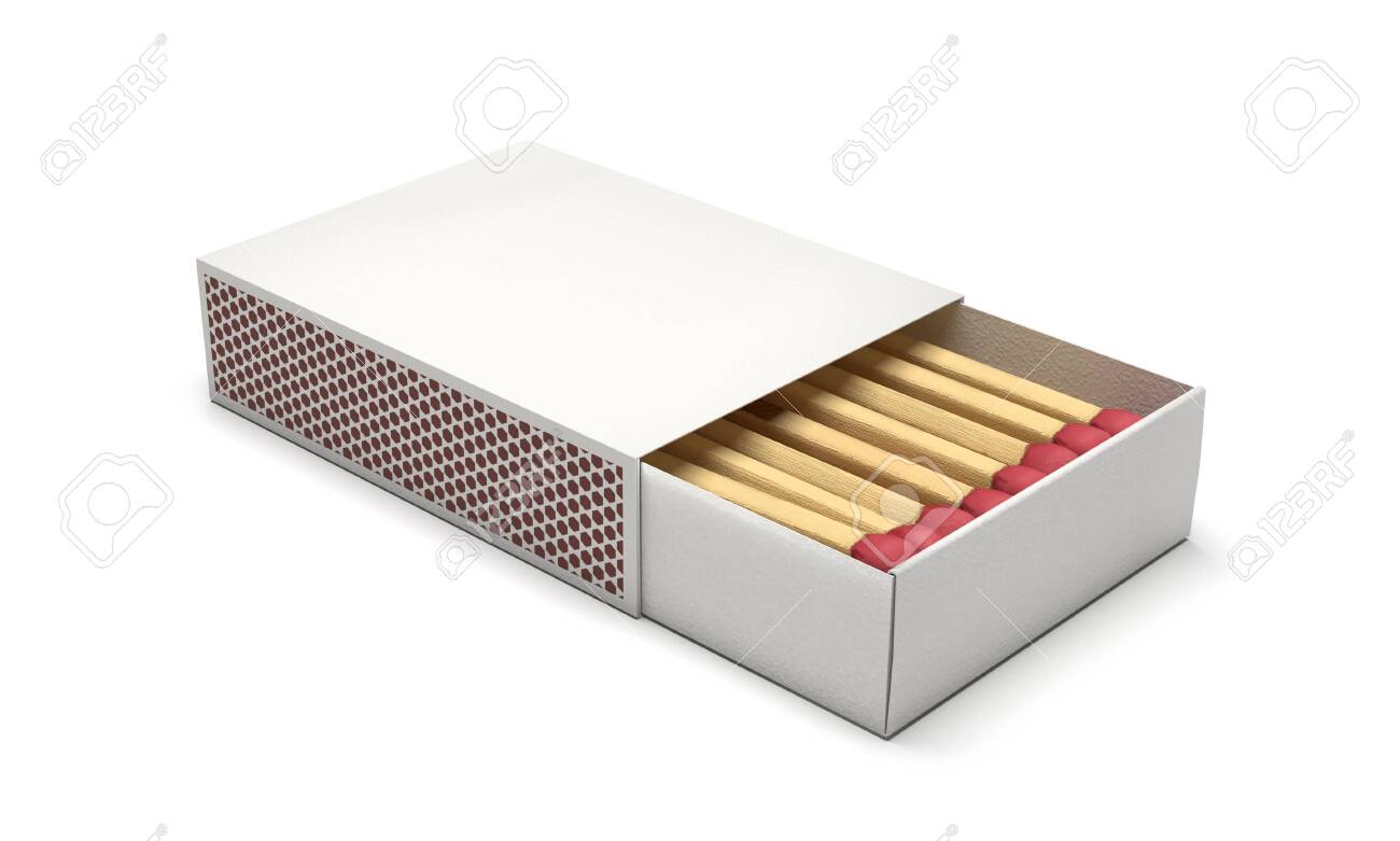 Box of matches. Blank package. 3d rendering illustration isolated on white background - 120617396 Box of matches. Blank package. 3d rendering illustration isolated on white background - 120617396