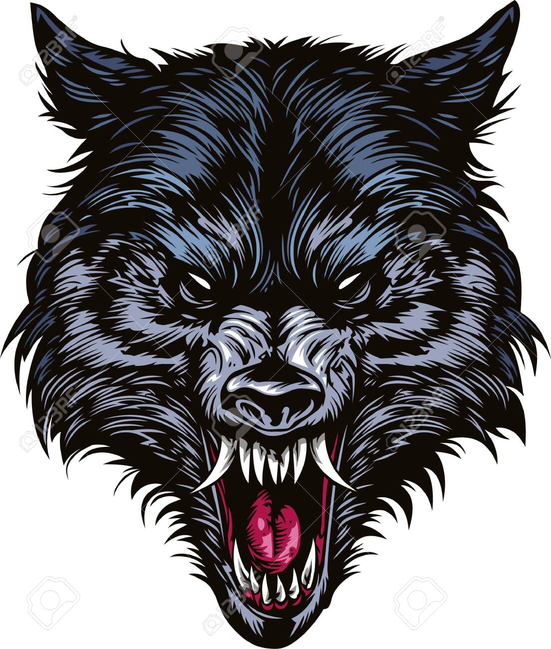 wolf tshirt design