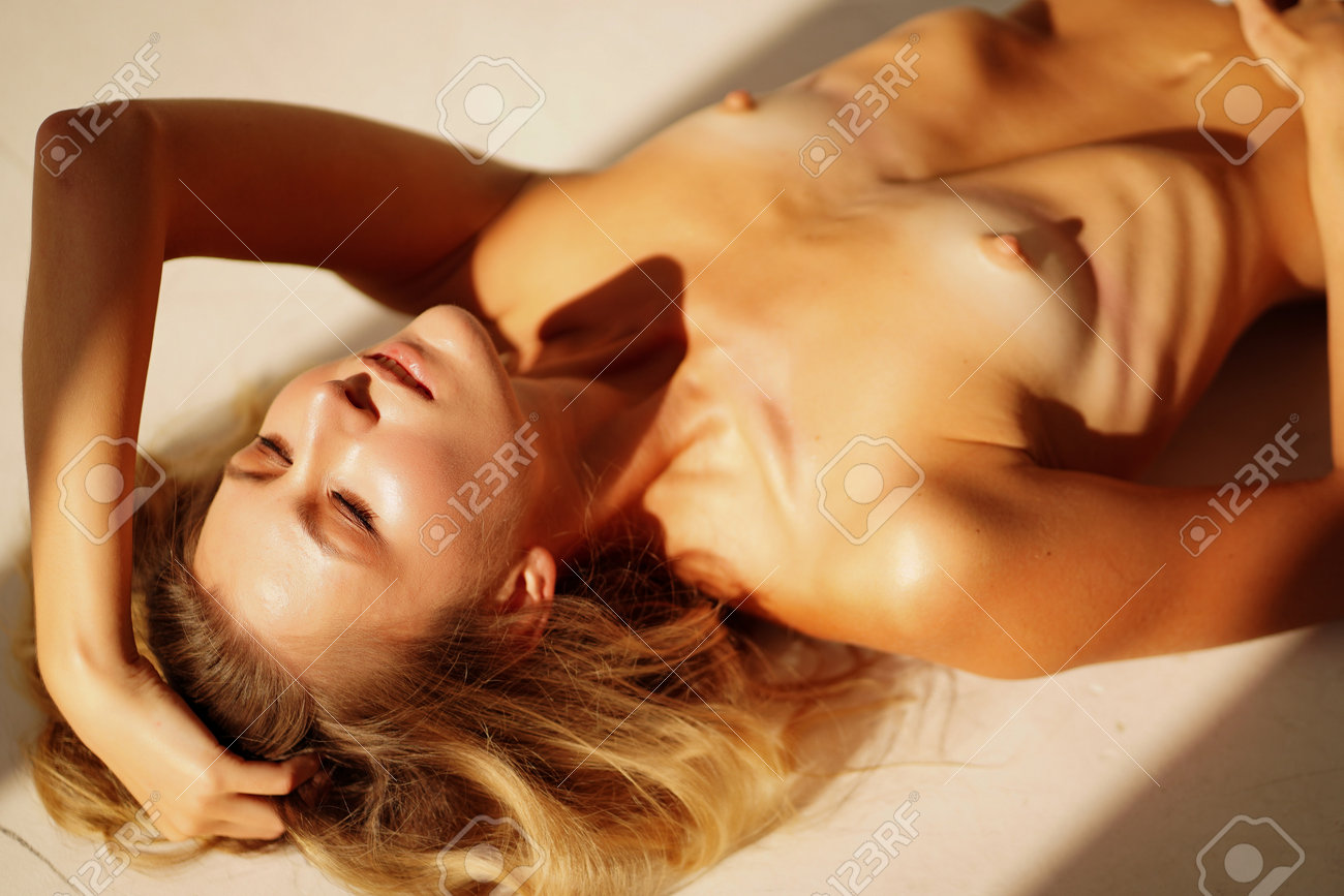 Nude Sexy Very Thin Woman. Erotic Game. Small Breasts. Stock Photo, Picture  and Royalty Free Image. Image 161050321.