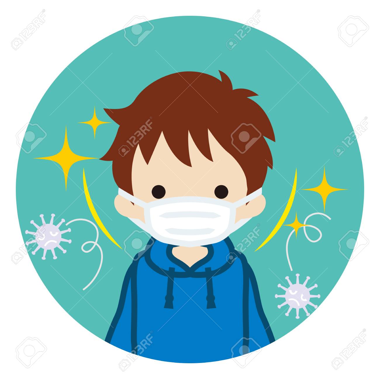 mask virus child mask virus child