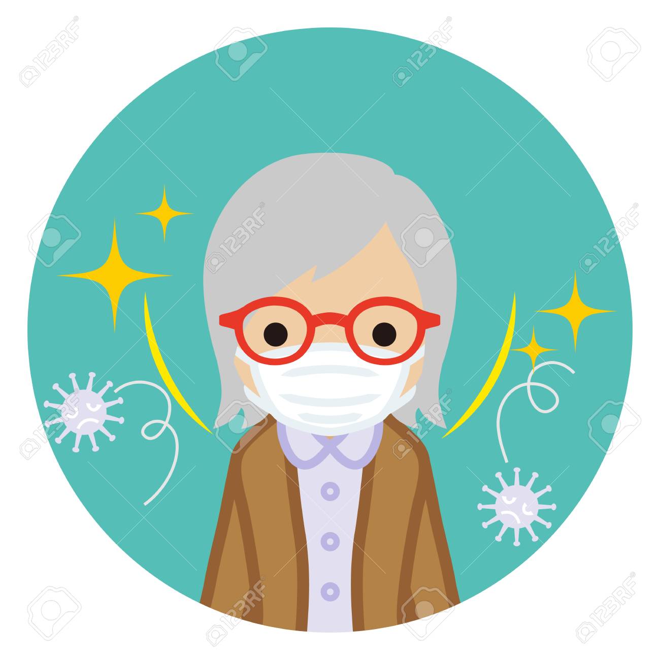 virus flu mask virus flu mask