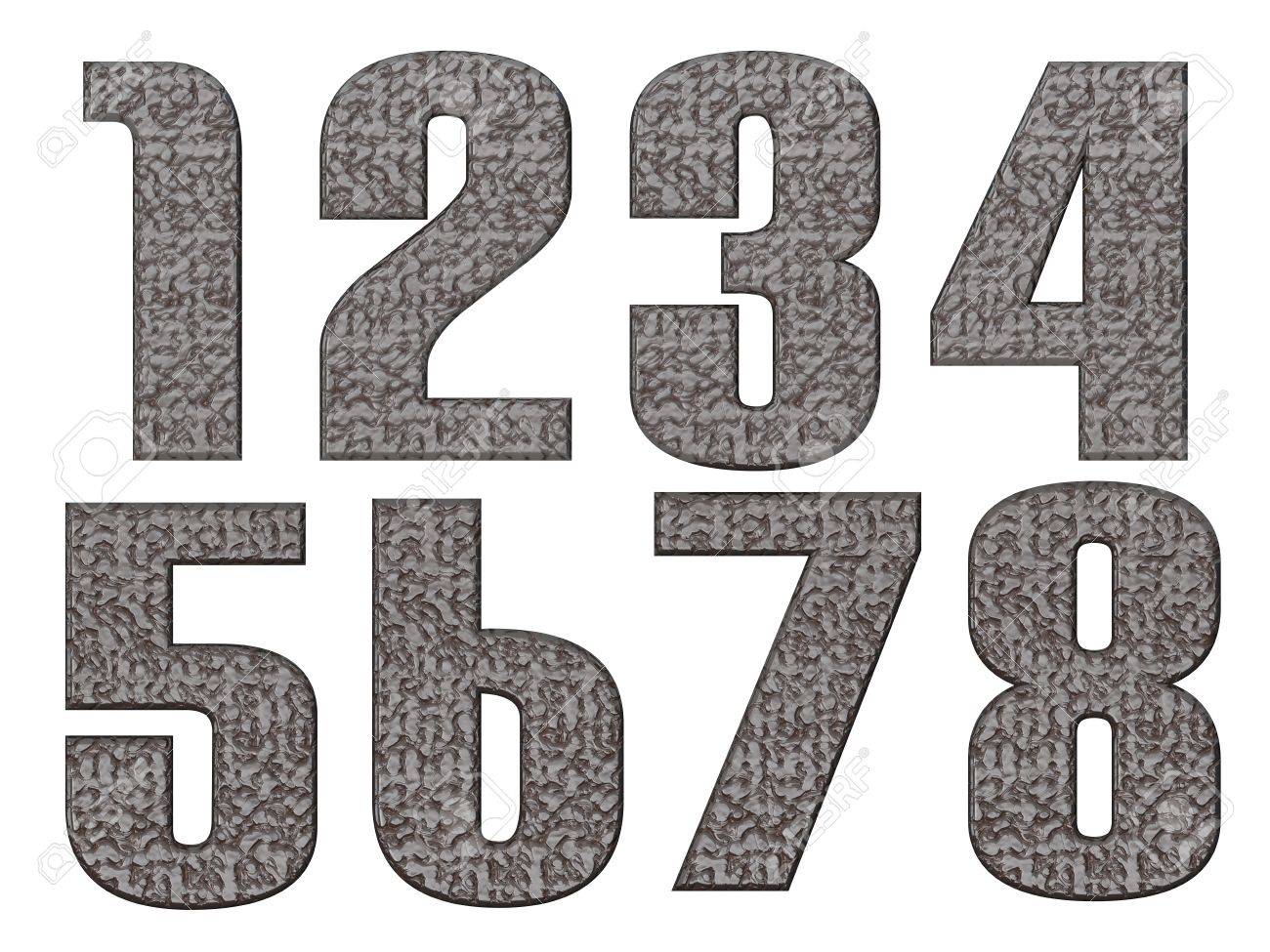 123456様 12345678 番号分離、汚れたの写真素材・画像素材 Image 28640592