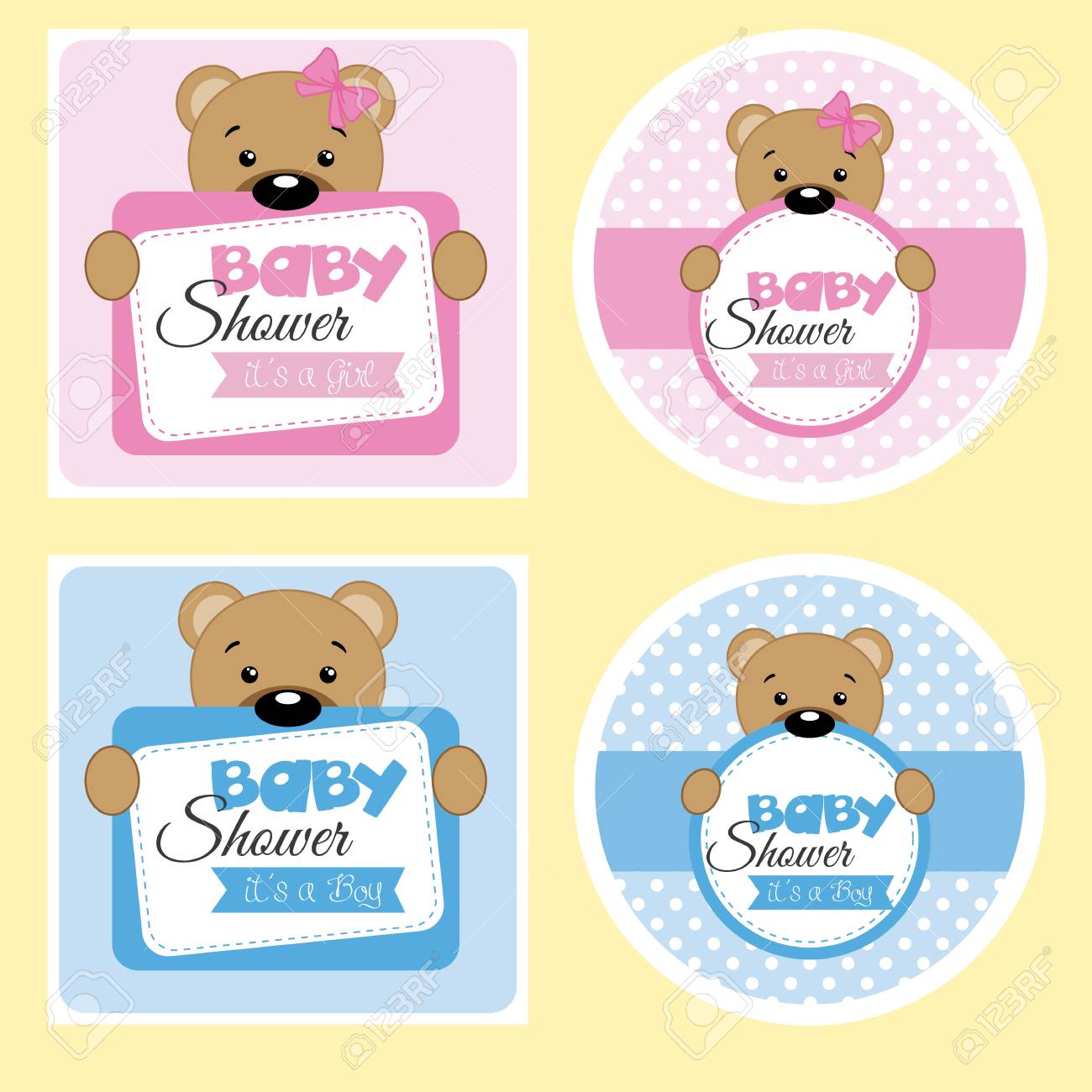 Baby Shower Labels For Girl And Boy Royalty Free Cliparts Baby Shower Labels For Girl And Boy Royalty Free Cliparts