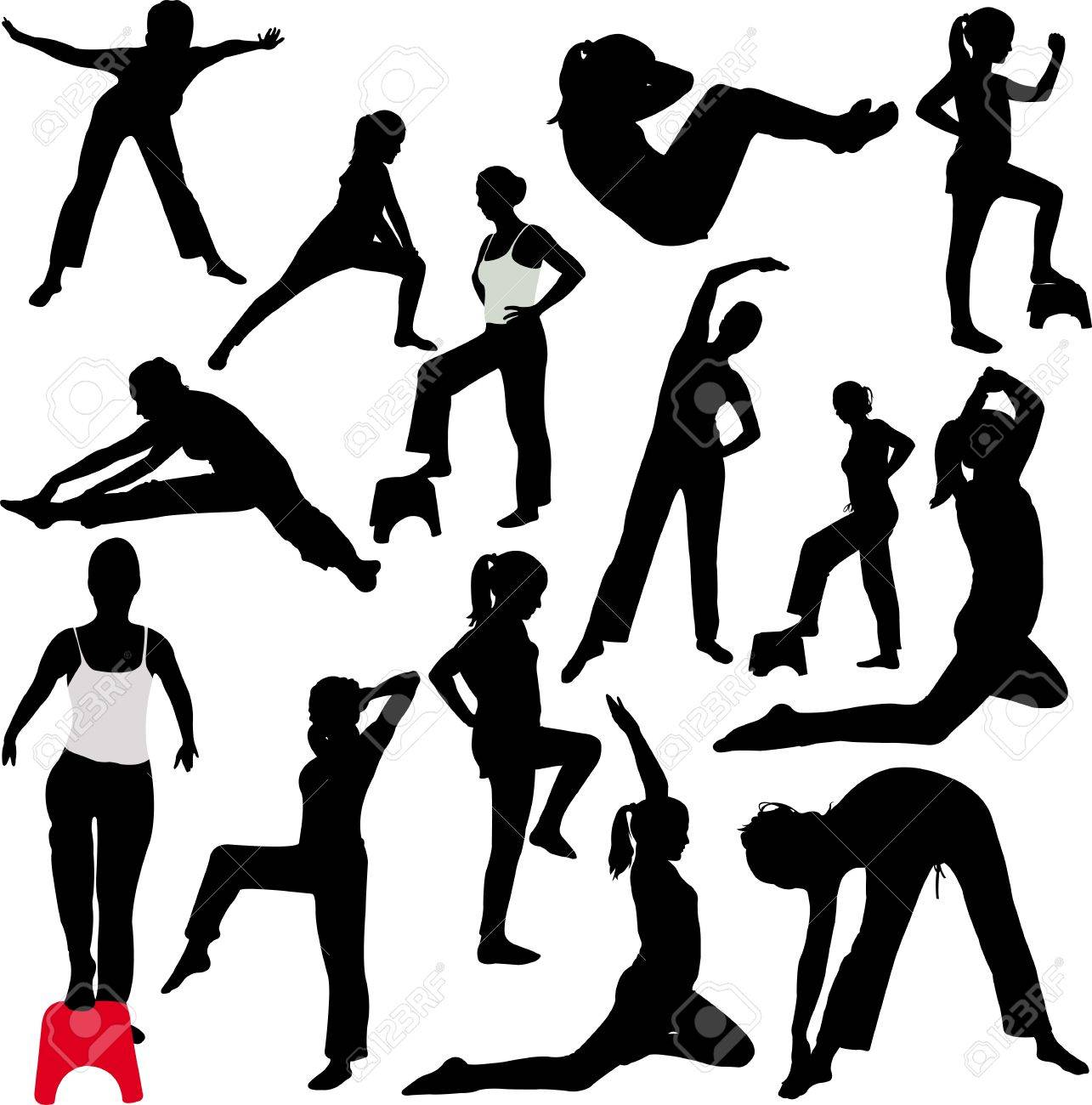 Aerobics Girl Royalty Free Cliparts Vectors And Stock Illustration Image