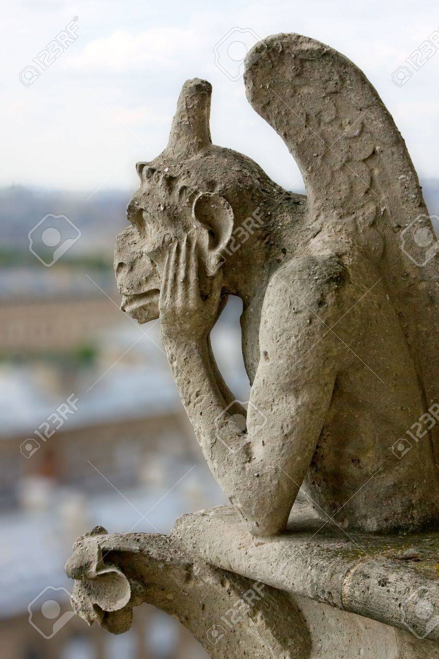 Get Notre Dame Cathedral Paris Gargoyles Gif