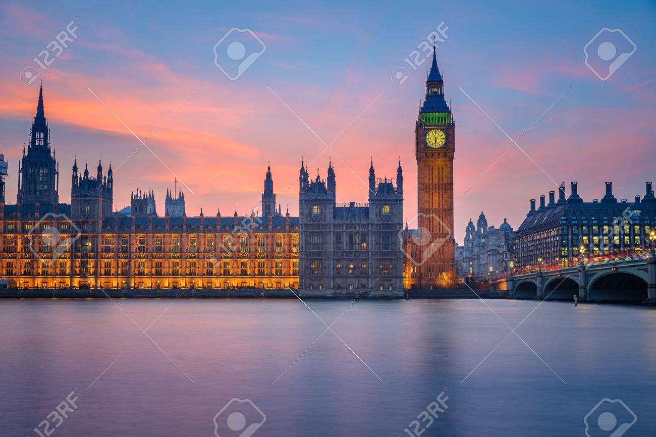 Big Ben and Houses of parliament at dusk - 21711163 Big Ben and Houses of parliament at dusk - 21711163