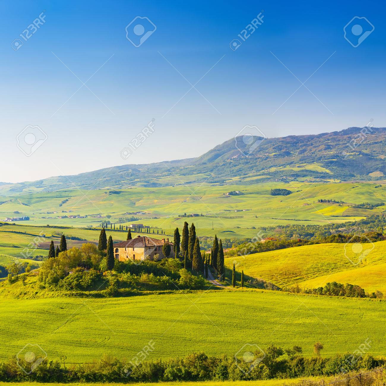 トスカーナ州、イタリアの美しい風景の写真素材・画像素材 Image
