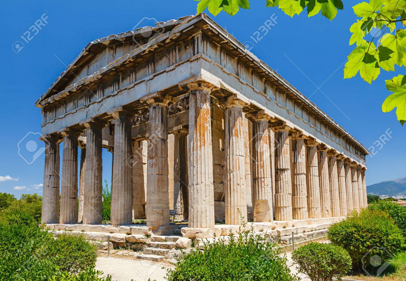 アテネのヘーパイストス神殿 の写真素材 画像素材 Image