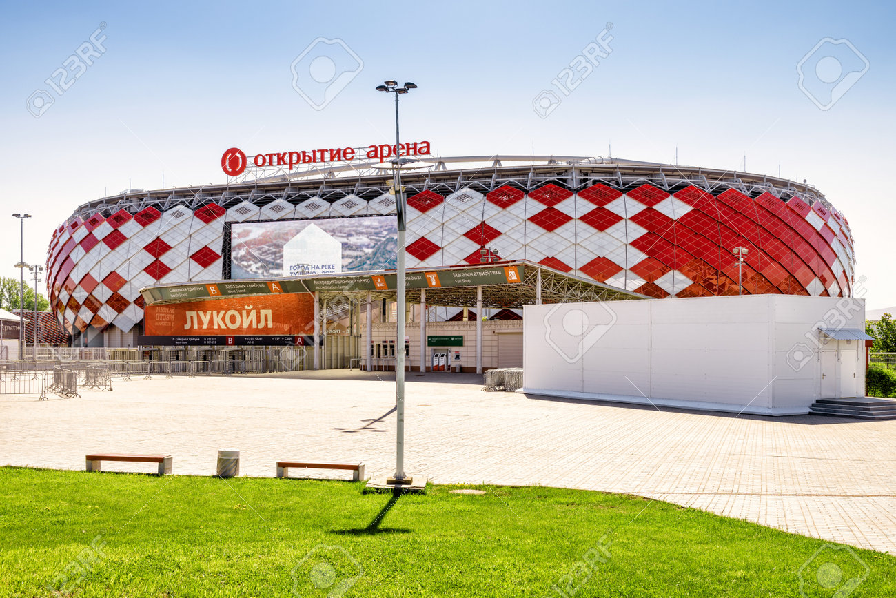 Otkritie Arena Spartak Stadium in Moscow Editorial Photography