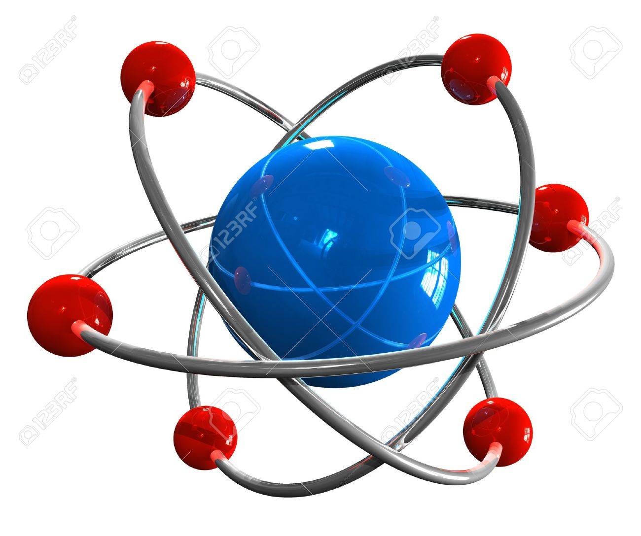 Atom Model Stock Photo Picture And Royalty Free Image Image