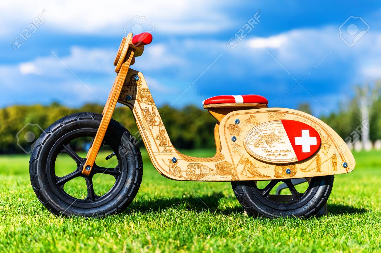 wooden run bike