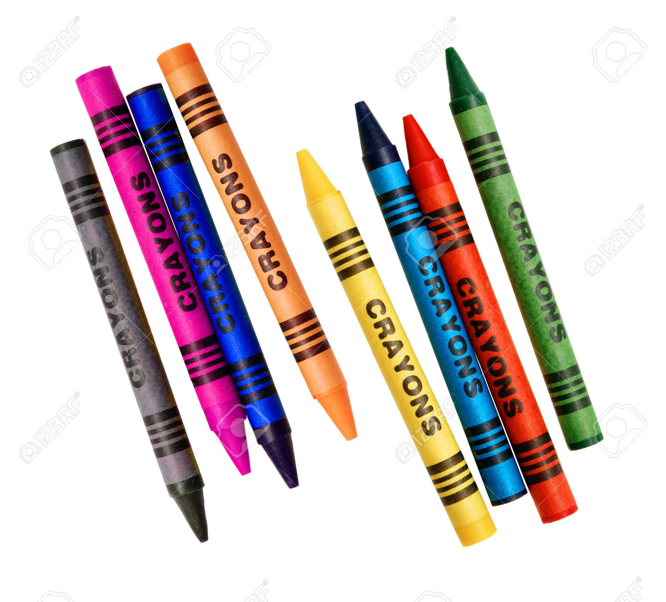 Generic Coloring Crayons Stock Photo, Picture and Royalty Free Image. Image  403159.