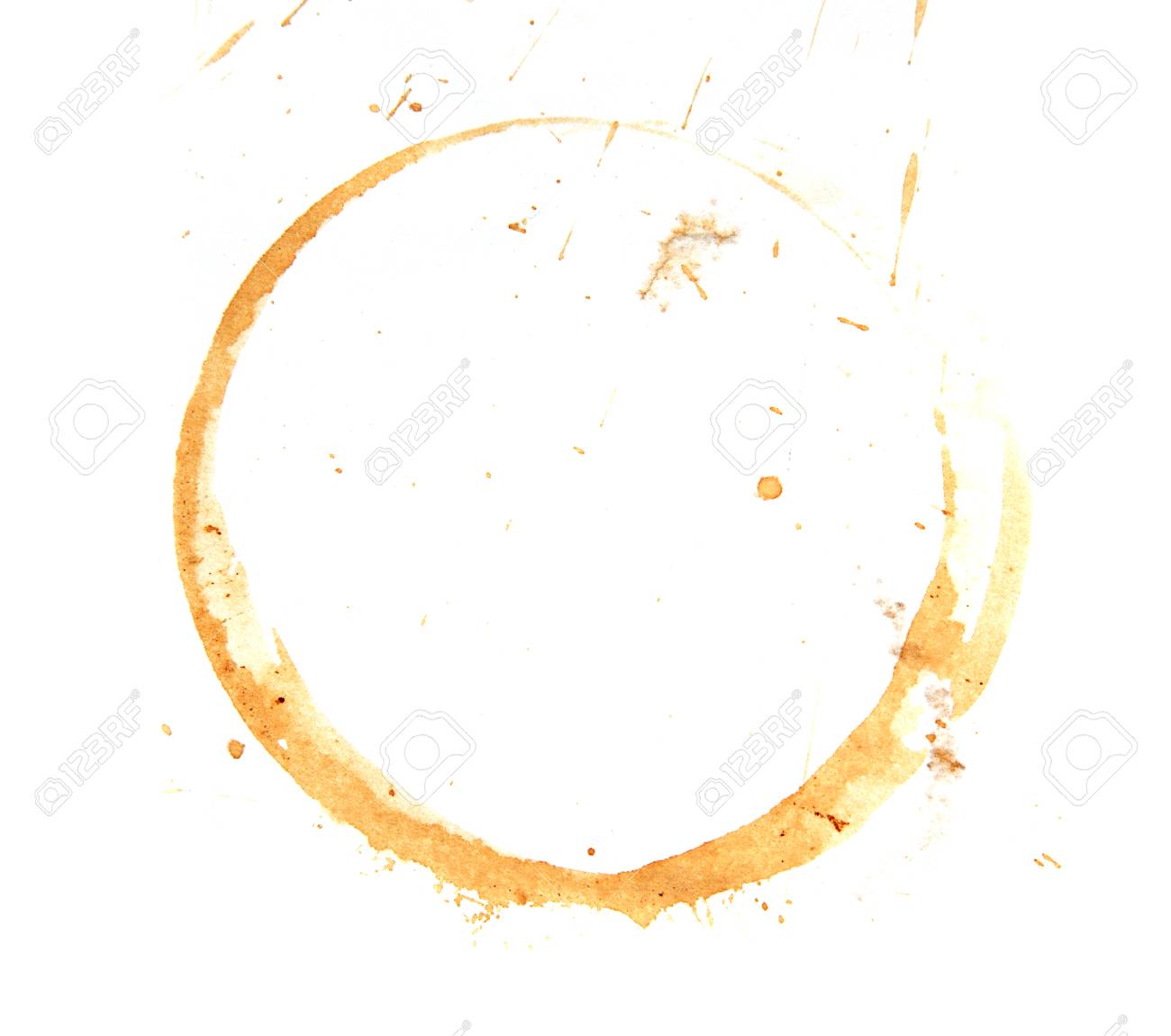 Kaffeefleck Auf Weissem Hintergrund Lizenzfreie Fotos Bilder Und Stock Fotografie Image 24057389