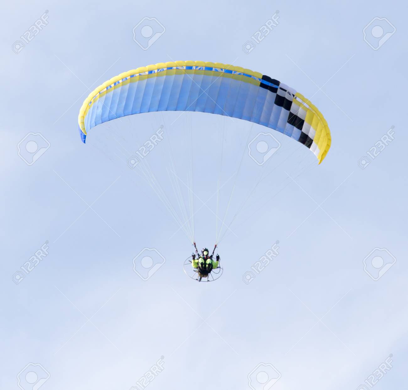 parachute flying in the