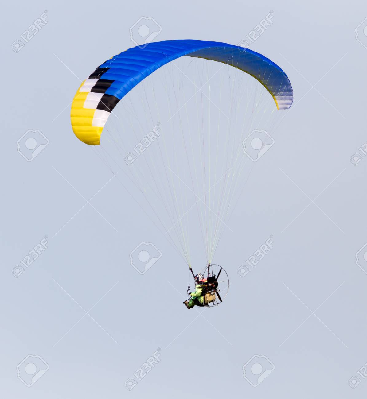 parachute flying in the