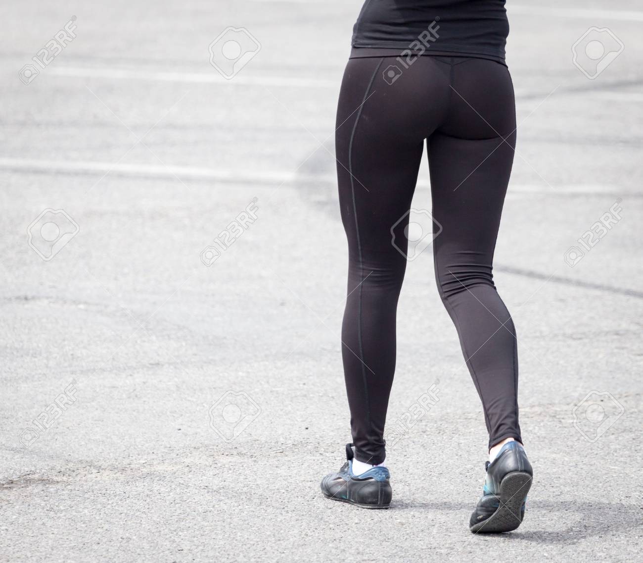 girls walking leggings