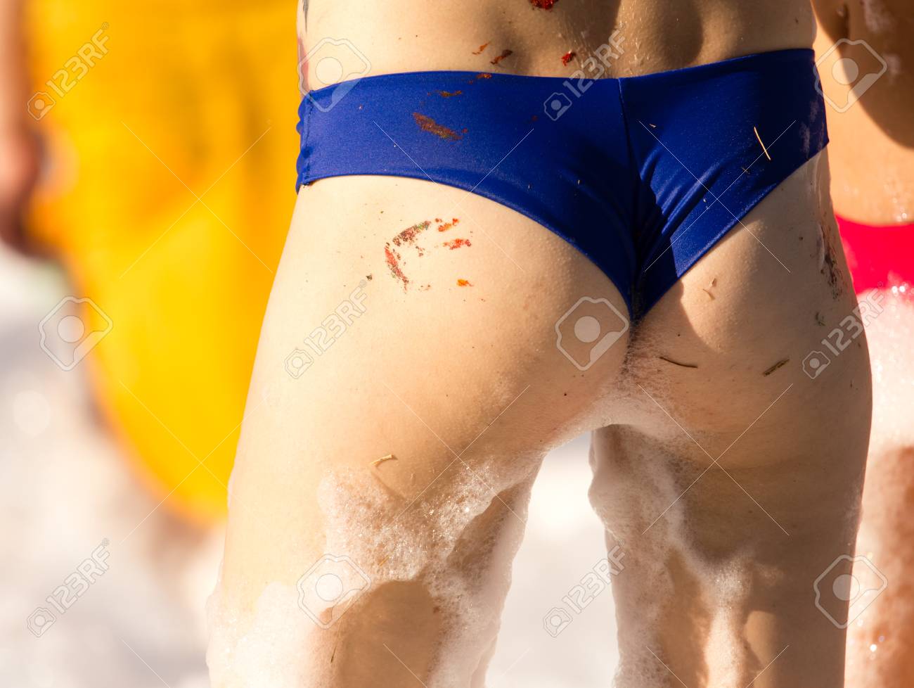 Ass Girlfriend At A Foamy Party On The