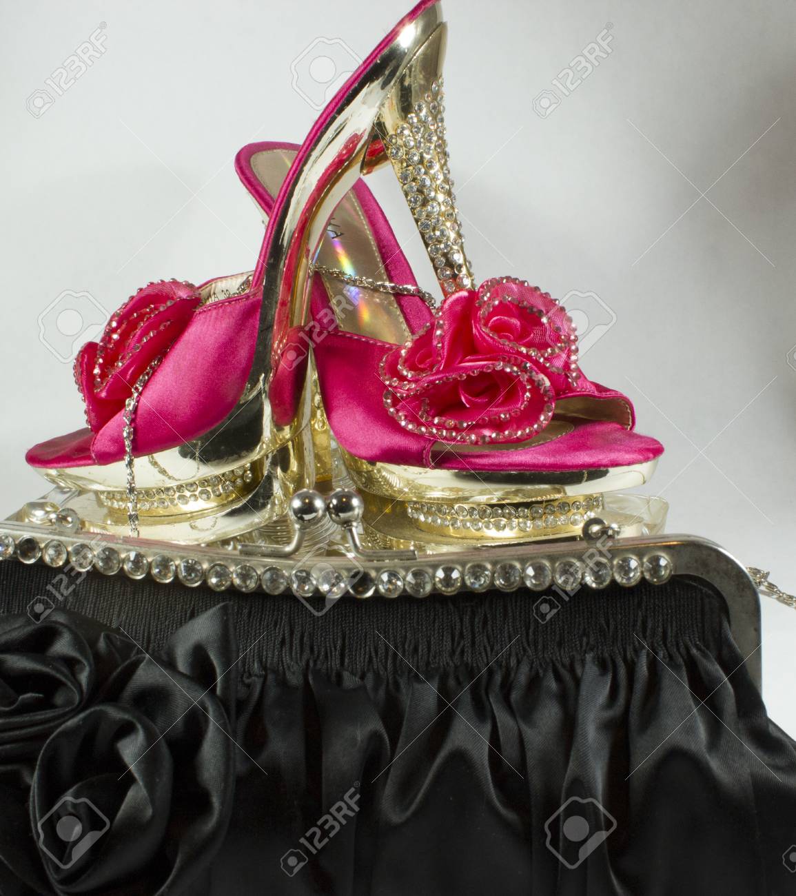 pink shoes with flowers